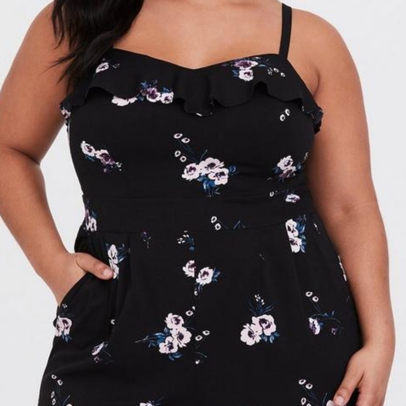 Torrid - Floral Jumpsuit - 00X - Picture 3 of 7